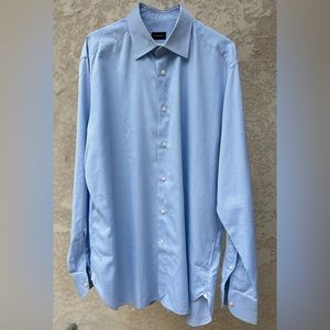 NW Ermenegildo Zegna 💯 Cotton Dress Shirt Sz L